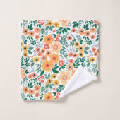 Colorful Garden Bouquet Pattern Bad Handdoek (Wasdoekje)
