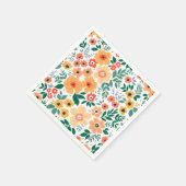 Colorful Garden Bouquet Pattern Servet (Hoek)