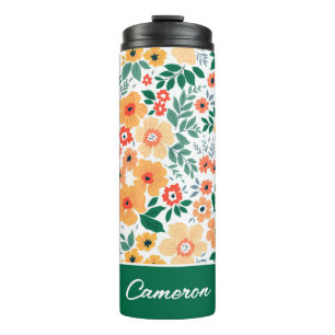 Colorful Garden Bouquet Pattern Thermosbeker