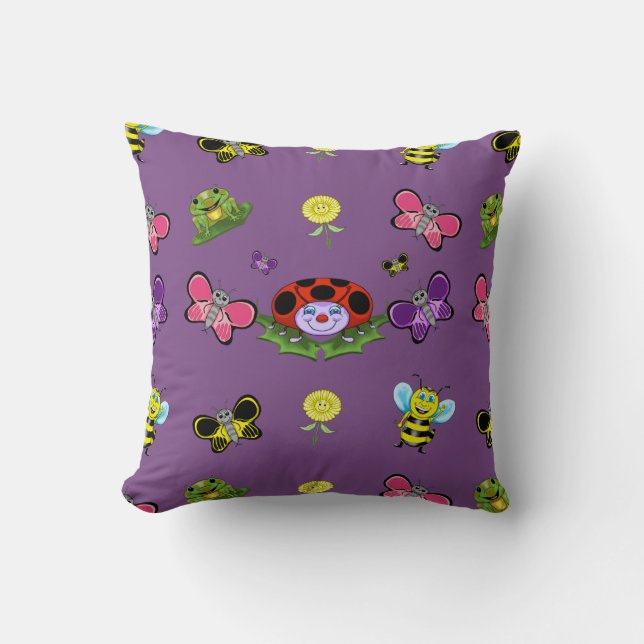 Colorful Garden Pillow Kussen (Voorkant)