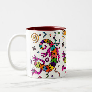 Colorful Gecko Cup Tweekleurige Koffiemok