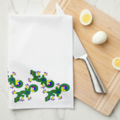 Colorful Gecko Lizards Theedoek (Quarter Fold)