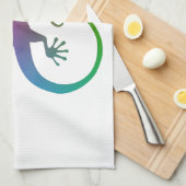 Colorful Gecko Theedoek (Quarter Fold)