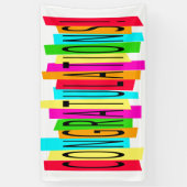 Colorful Gefeliciteerd banner (Verticaal)