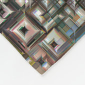 Colorful Geometric Abstract Fleece Deken (Hoek)