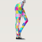 Colorful Geometric Abstract Fun Graphic Cool Leggings (Rechts)