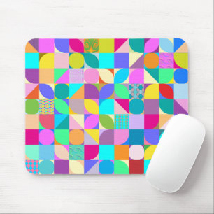 Colorful Geometric Abstract Fun Graphic Muismat