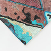 Colorful Geometric Abstract Pattern Fleece Deken (Hoek)