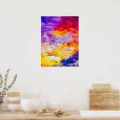 Colorful Geometric Abstract Wall Art Poster (Keuken)
