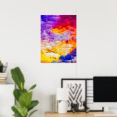 Colorful Geometric Abstract Wall Art Poster (Thuiskantoor)
