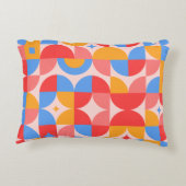 Colorful Geometric Accent Kussen (Achterkant)