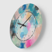 Colorful Geometric Cubes Grote Klok (Hoek)