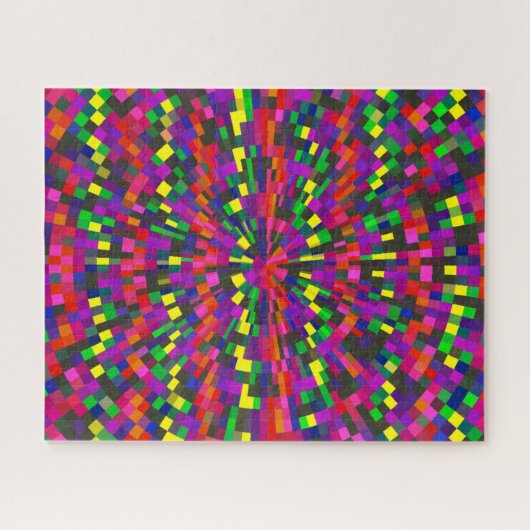 Colorful Geometric Difficult Jigsaw Puzzle (Horizontal)