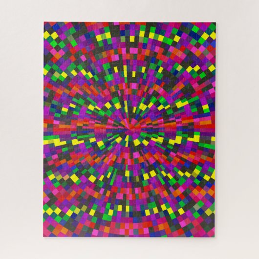 Colorful Geometric Difficult Jigsaw Puzzle Legpuzzel (Verticaal)