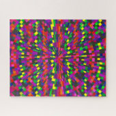 Colorful Geometric Difficult Jigsaw Puzzle Legpuzzel (Horizontaal)