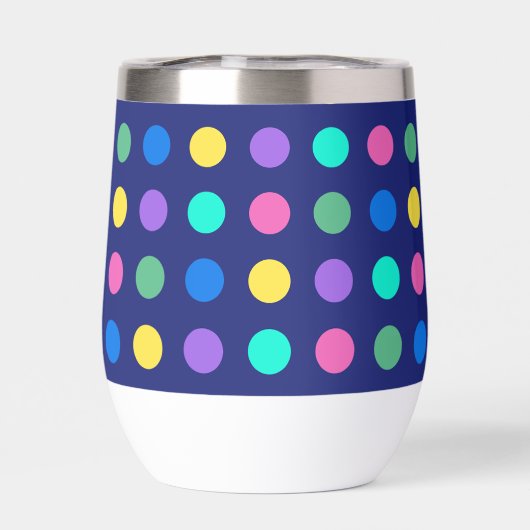 Colorful Geometric Dots Drinkware Design -  (Arrière)