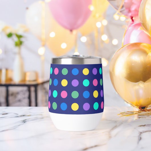 Colorful Geometric Dots Drinkware Design -  (Vrijgezellenfeest (Gedraaid)  )