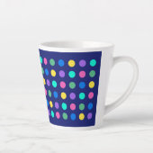 Colorful Geometric Dots Drinkware Design - Latte Mok (Rechts)