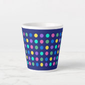 Colorful Geometric Dots Drinkware Design - Latte Mok (Voorkant)