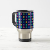 Colorful Geometric Dots Drinkware Design - Reisbeker (Voorkant links)
