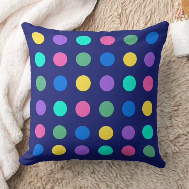 Colorful Geometric Dots Pillow Kussen (Deken)