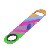 Colorful Geometric Fractals Speed Bottle Open Flessenopener (Voorkant Gekanteld)