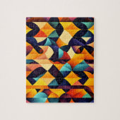 Colorful Geometric Legpuzzel (Verticaal)