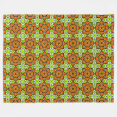 Colorful geometric mandala pattern fleece deken (Voorkant (Horizontaal))