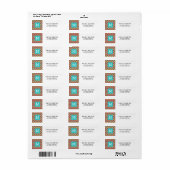 Colorful Geometric Monogram Label (Full Sheet)