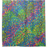 Colorful Geometric Mosaic Pattern 3 Douchegordijn (Voorkant)