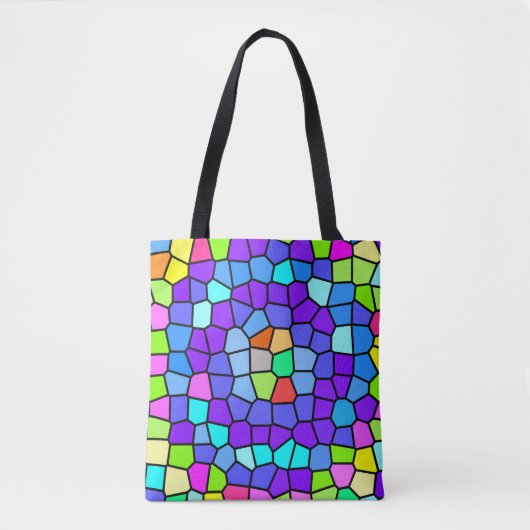 Colorful Geometric Mosaic Tote Draagtas (Voorkant)