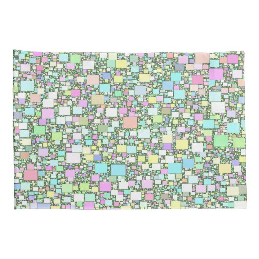 Colorful Geometric Pastel Background Kussensloop (Achterkant-Rechts)