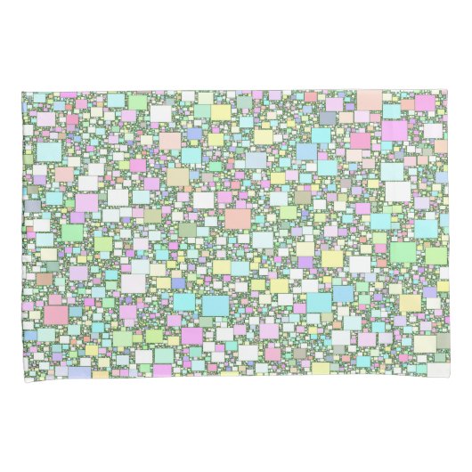 Colorful Geometric Pastel Background Kussensloop (Voorkant-Rechts)