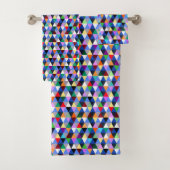 Colorful Geometric Pattern Bad Handdoek (Insitu)