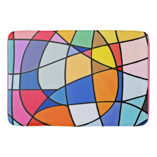 Colorful Geometric Pattern Badmat