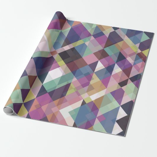 Colorful Geometric Pattern Cadeaupapier (Uitgerold)