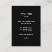 Colorful Geometric Pattern en Monogram Visitekaartje (Achterkant)