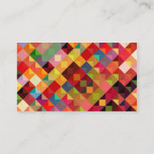 Colorful Geometric Pattern Fine Art Visitekaartje (Achterkant)