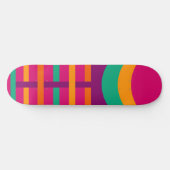 Colorful Geometric Pattern Girly Skateboard (Horizontaal)