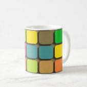 Colorful Geometric Pattern Koffiemok (Voorkant rechts)