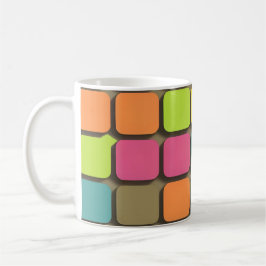 Colorful Geometric Pattern Koffiemok