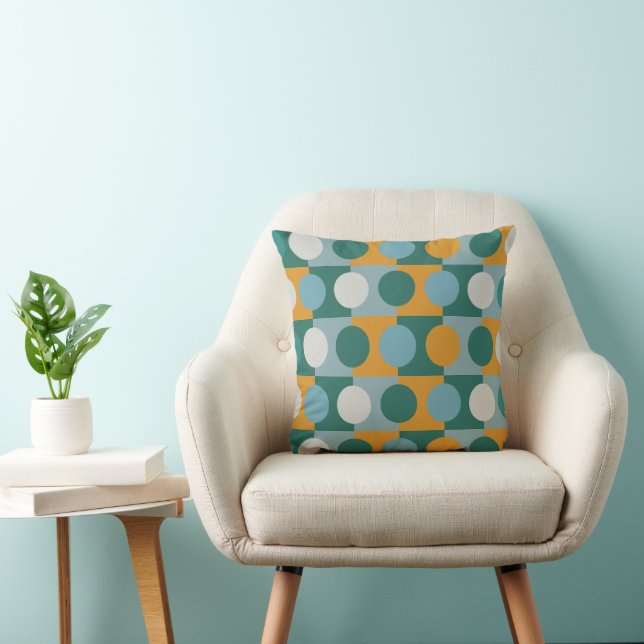 Colorful Geometric Pattern Kussen (Stoel)