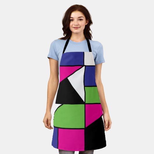 Colorful Geometric Pattern Schort (Gedragen)