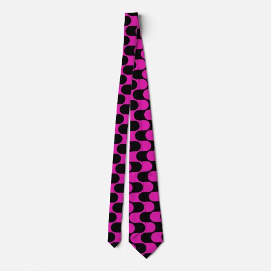 Colorful Geometric Pattern Stropdas (Achterkant)