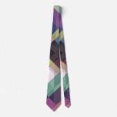 Colorful Geometric Pattern Stropdas (Voorkant)