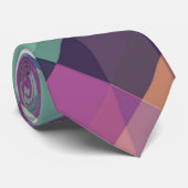 Colorful Geometric Pattern Stropdas (Opgerold)