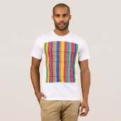 Colorful Geometric Pattern T-Shirt | Modern Rainbo (Devant entier)