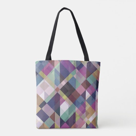 Colorful Geometric Pattern Tote Bag (Achterkant)
