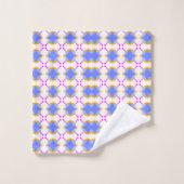 Colorful geometric patterned towels (Gant de toilette)