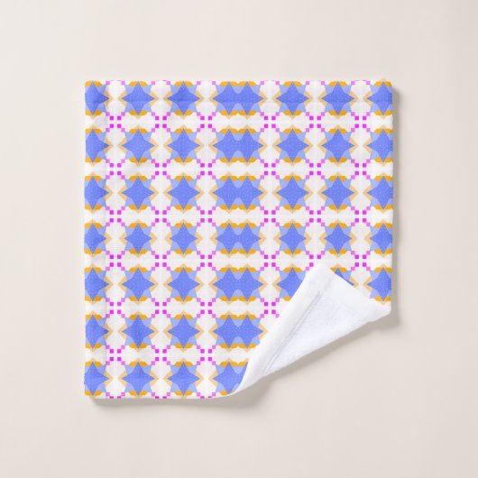 Colorful geometric patterned towels (Gant de toilette)